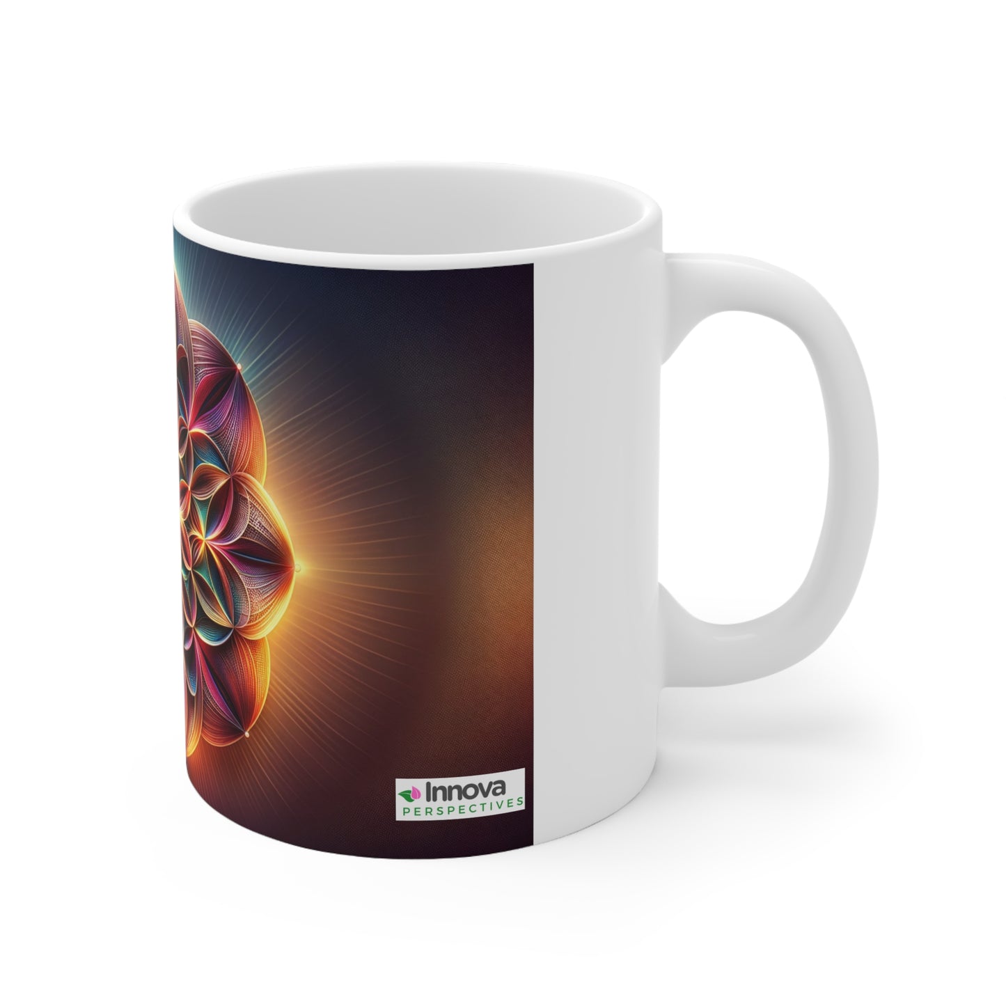 11oz Flower of Life Mug – 100% Lead & BPA-Free Ceramic, 325ml Capacity