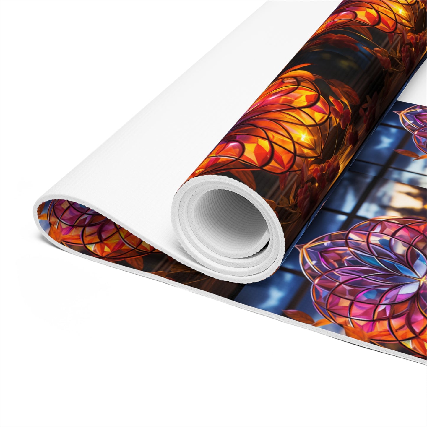 -Premium Foam Yoga Mat Flower of Life: Ultimate Comfort & Secure Grip