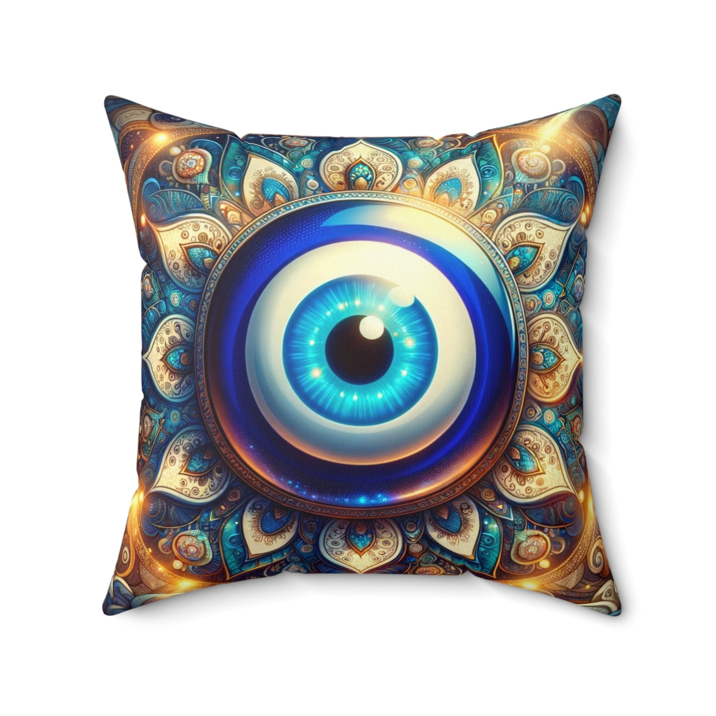 Nazar Boncuk design Spun Polyester Square Pillow