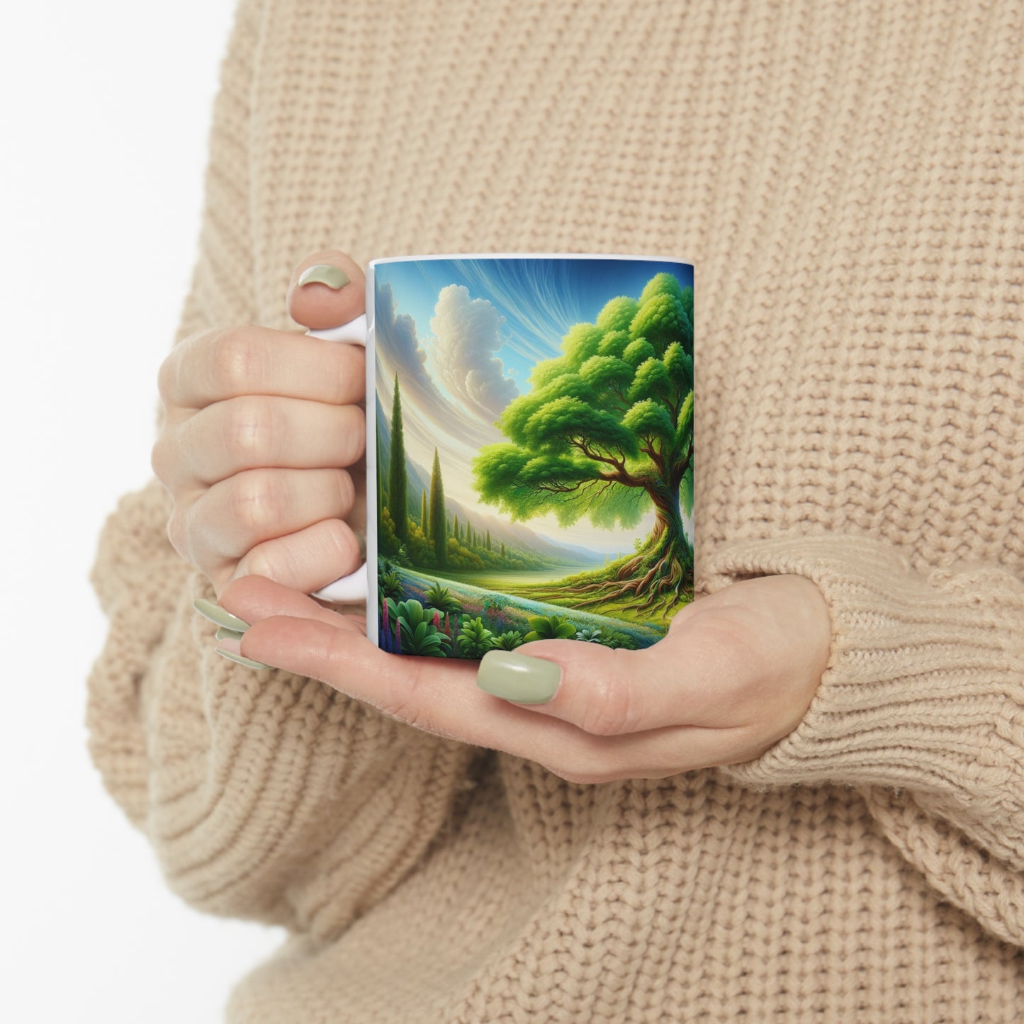 Tree of Life Ceramic Mug – Lead and BPA-Free 11oz / 325 ml / 0.33l