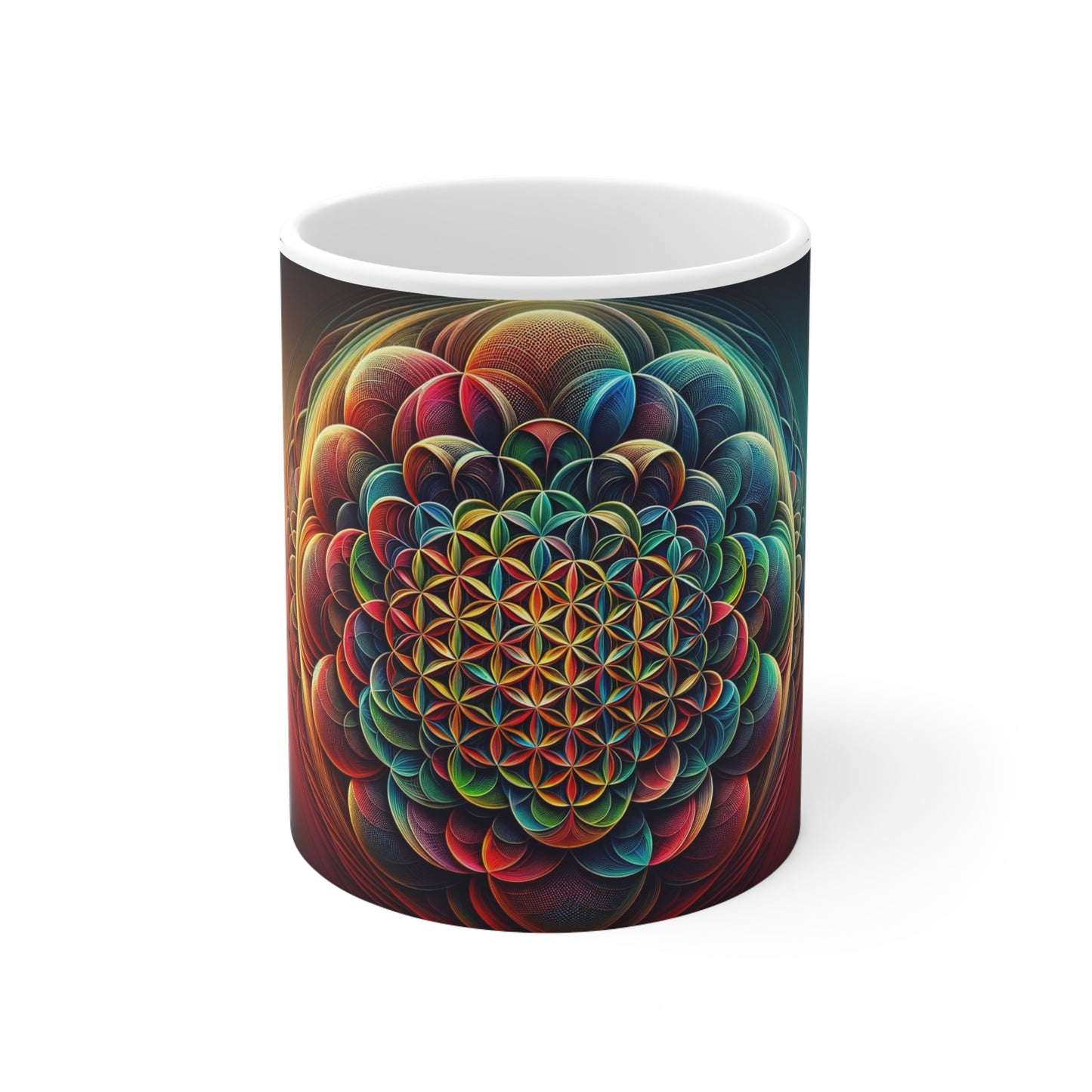 Flower of Life Ceramic Mug – Guaranteed BPA and Lead-Free-11oz/325ml