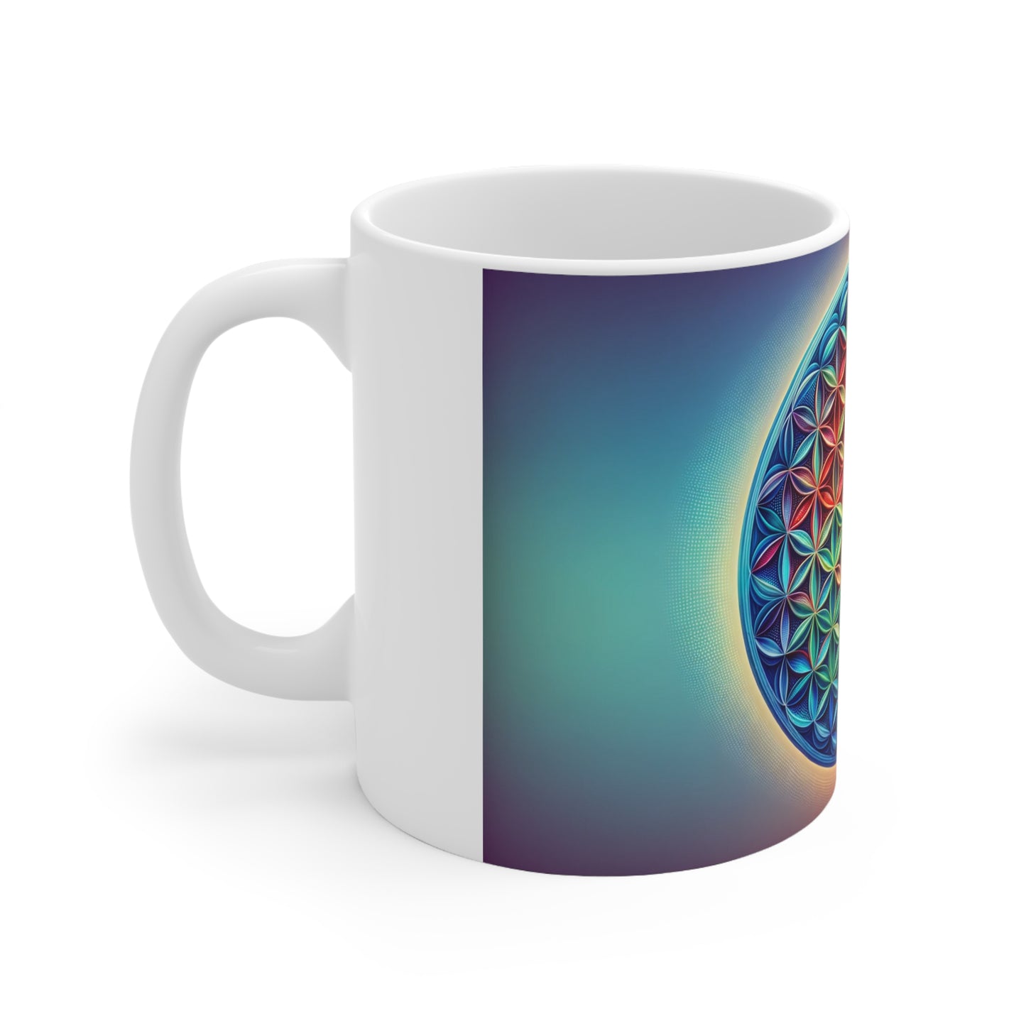 Flower of Life 11oz/325ml Mug – Eco-Conscious Ceramic, No Lead or BPA