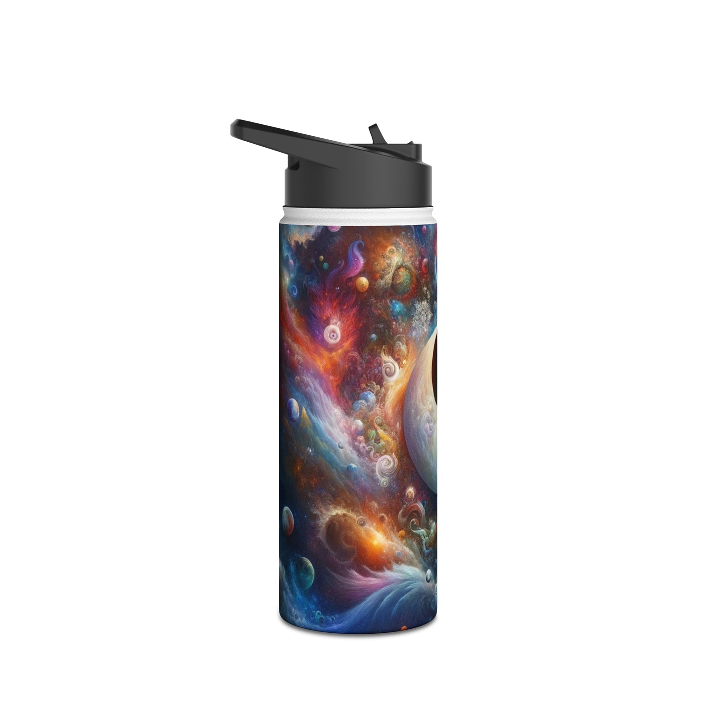 Yin and yang design Stainless Steel Water Bottle, Standard Lid