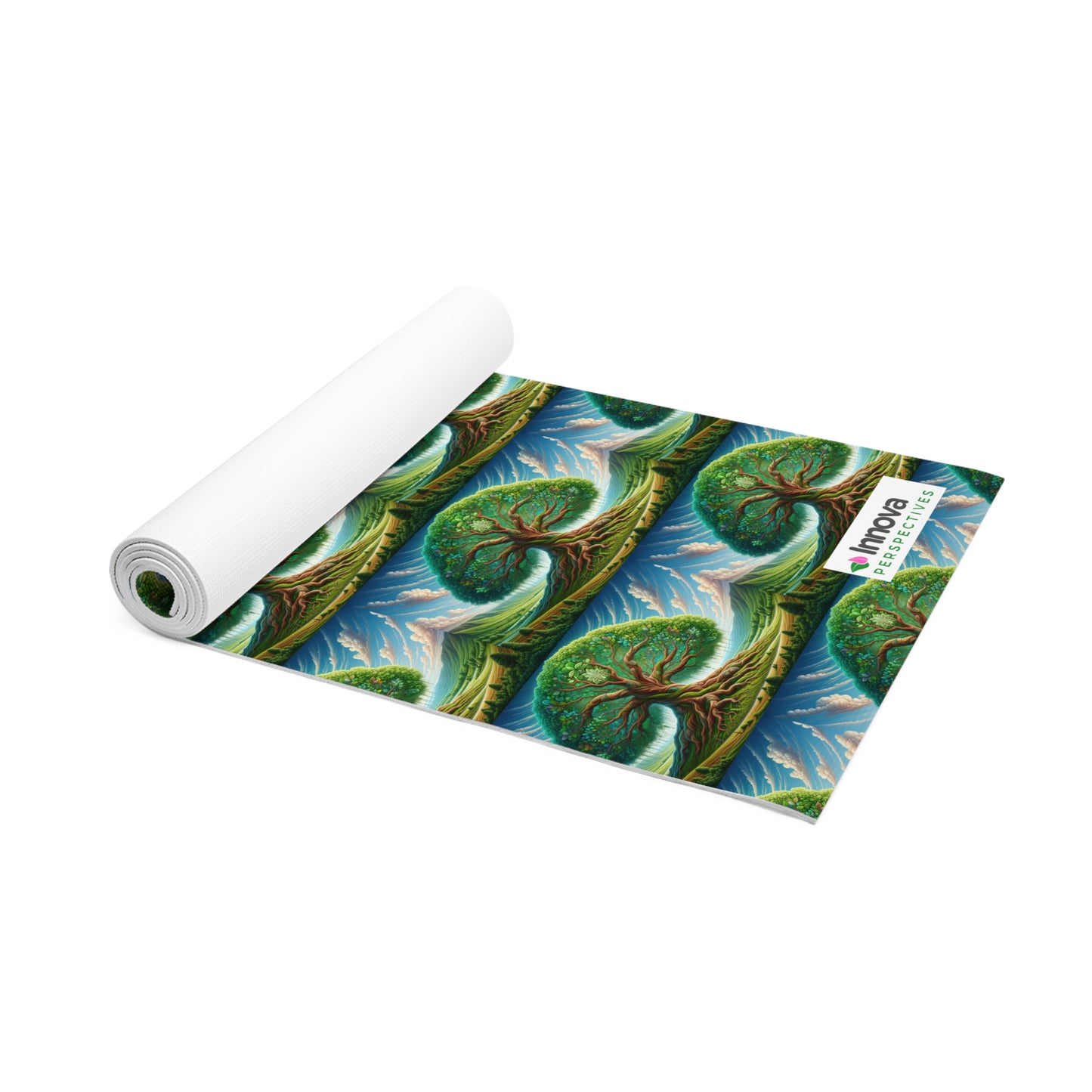-Experience Serenity with Our Deluxe Foam Yoga Mat & Sacred Tree of Life Imagery