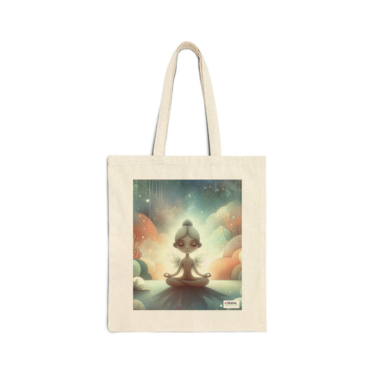 Marie la petite Yogi Cotton Canvas Tote Bag