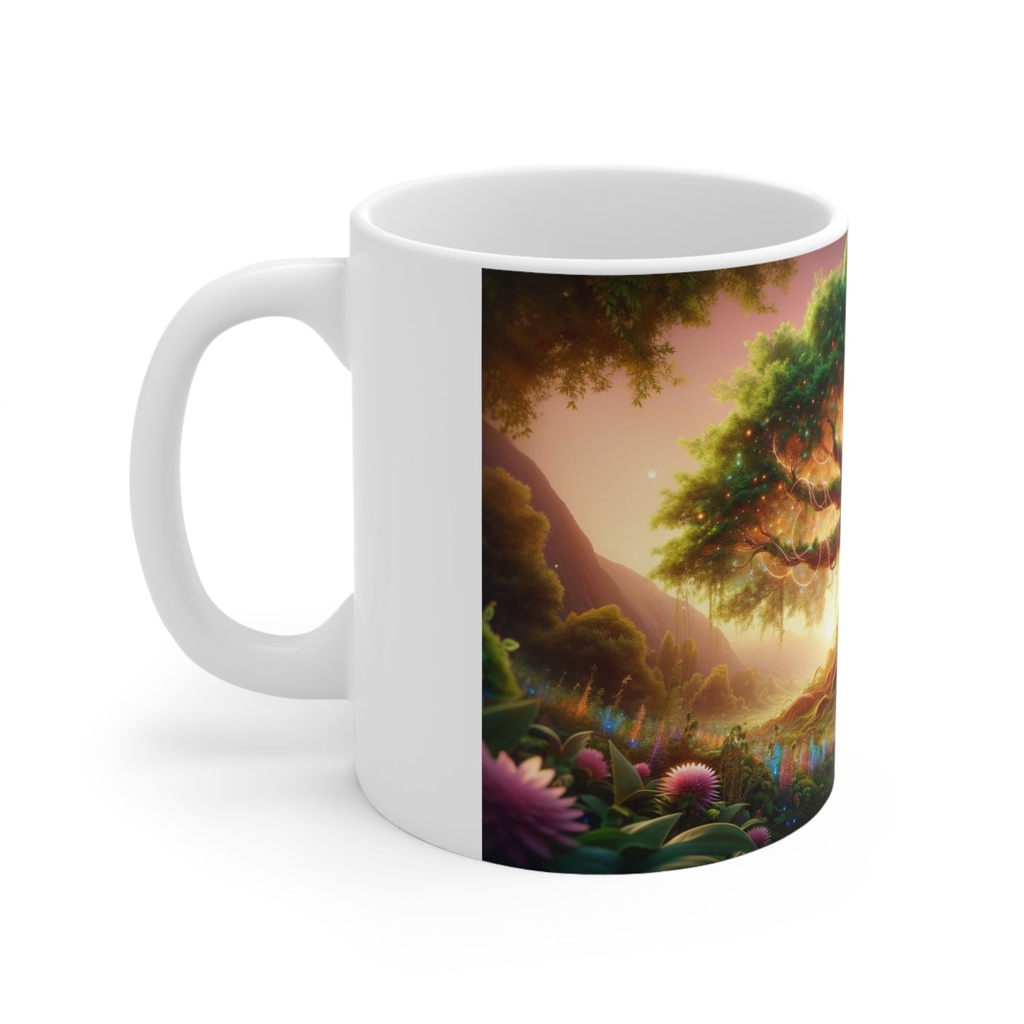 Unique Tree of Life Ceramic Mug – Lead and BPA-Free 11oz / 325 ml / 0.33l