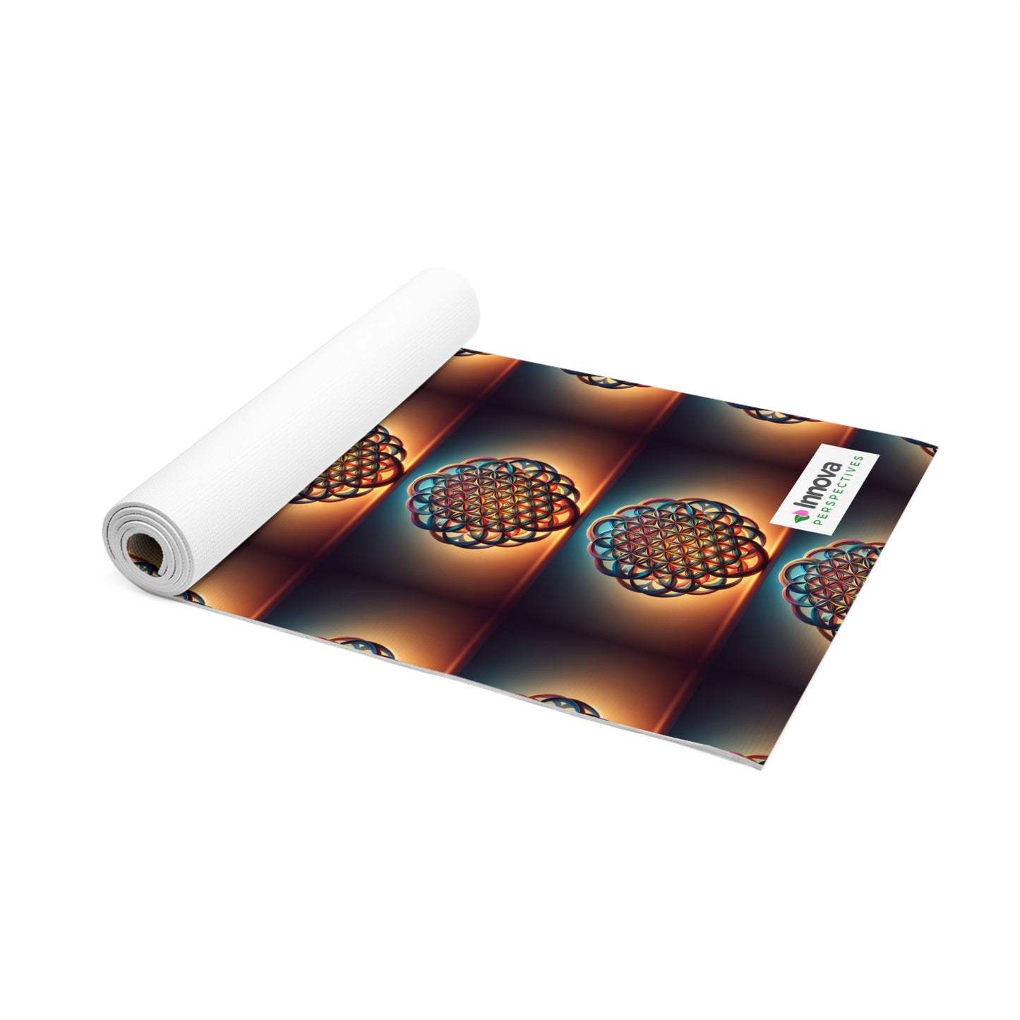 -Premium Foam Yoga Mat  Flower of Life: Ultimate Comfort & Secure Grip