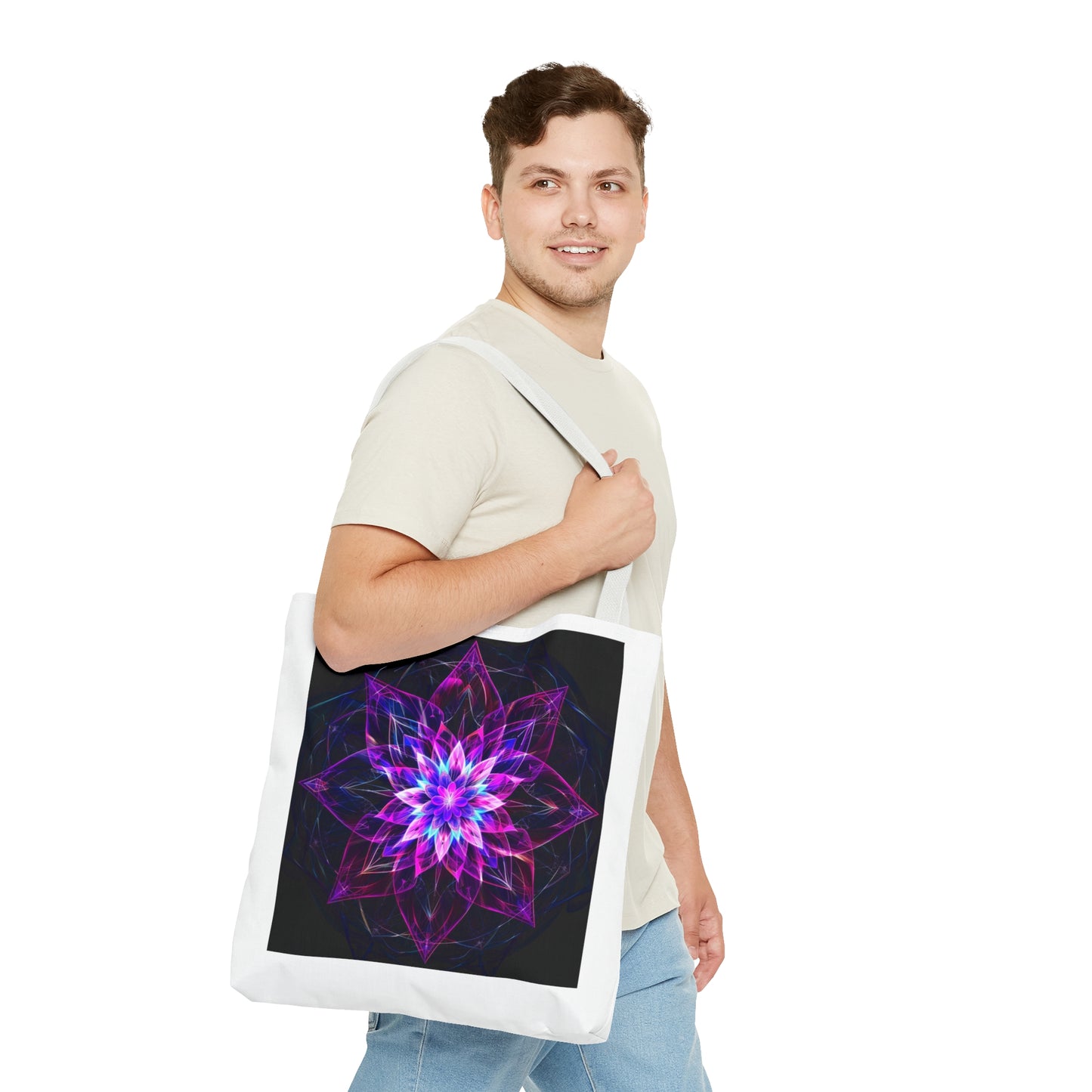 Flower of Life design Tote Bag