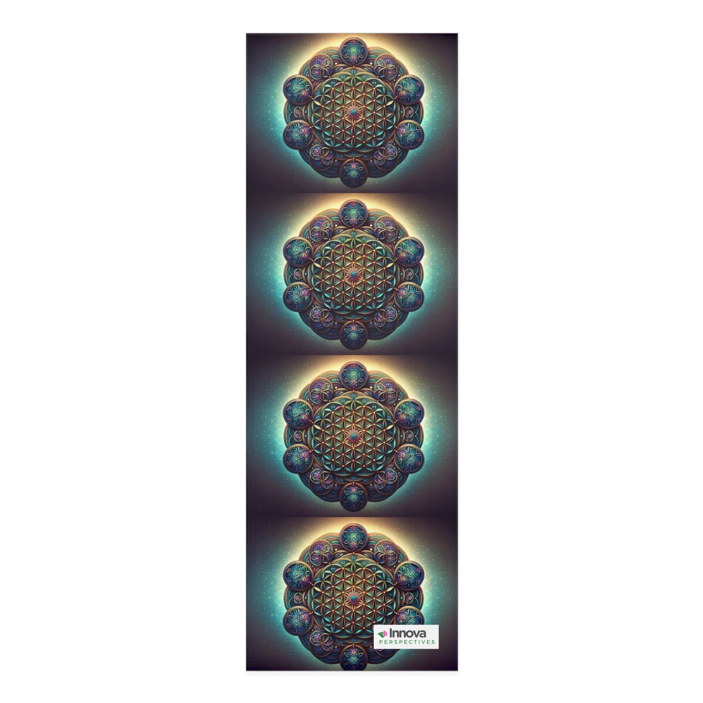 -Prenium Foam Yoga Mat Flower of Life: Supreme Comfort & Non-Slip Grip