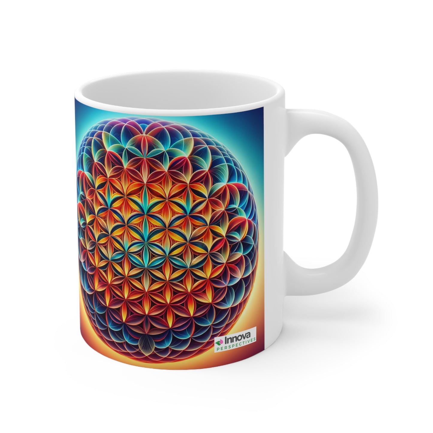 Sunset & Sky Flower of Life Mug – Lead and BPA-Free 11oz  (325ml / 0.33l)