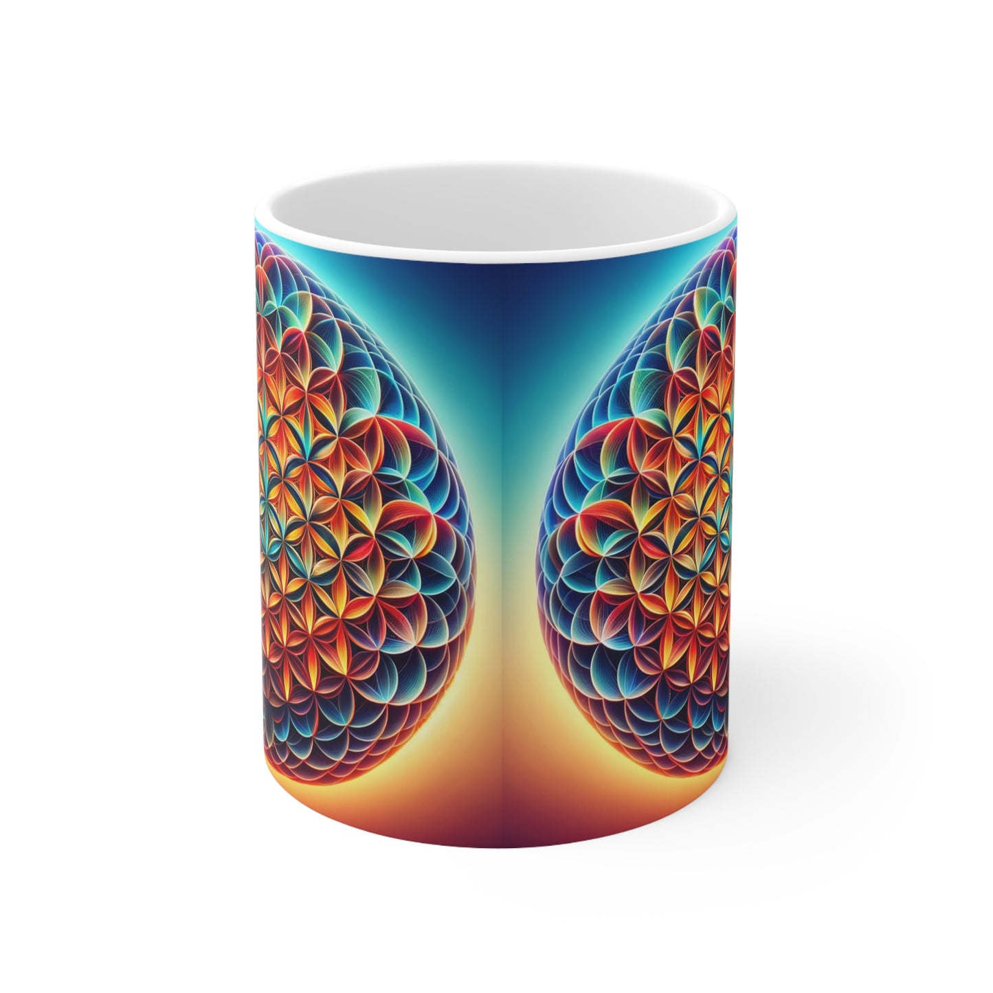 Sunset & Sky Flower of Life Mug – Lead and BPA-Free 11oz  (325ml / 0.33l)