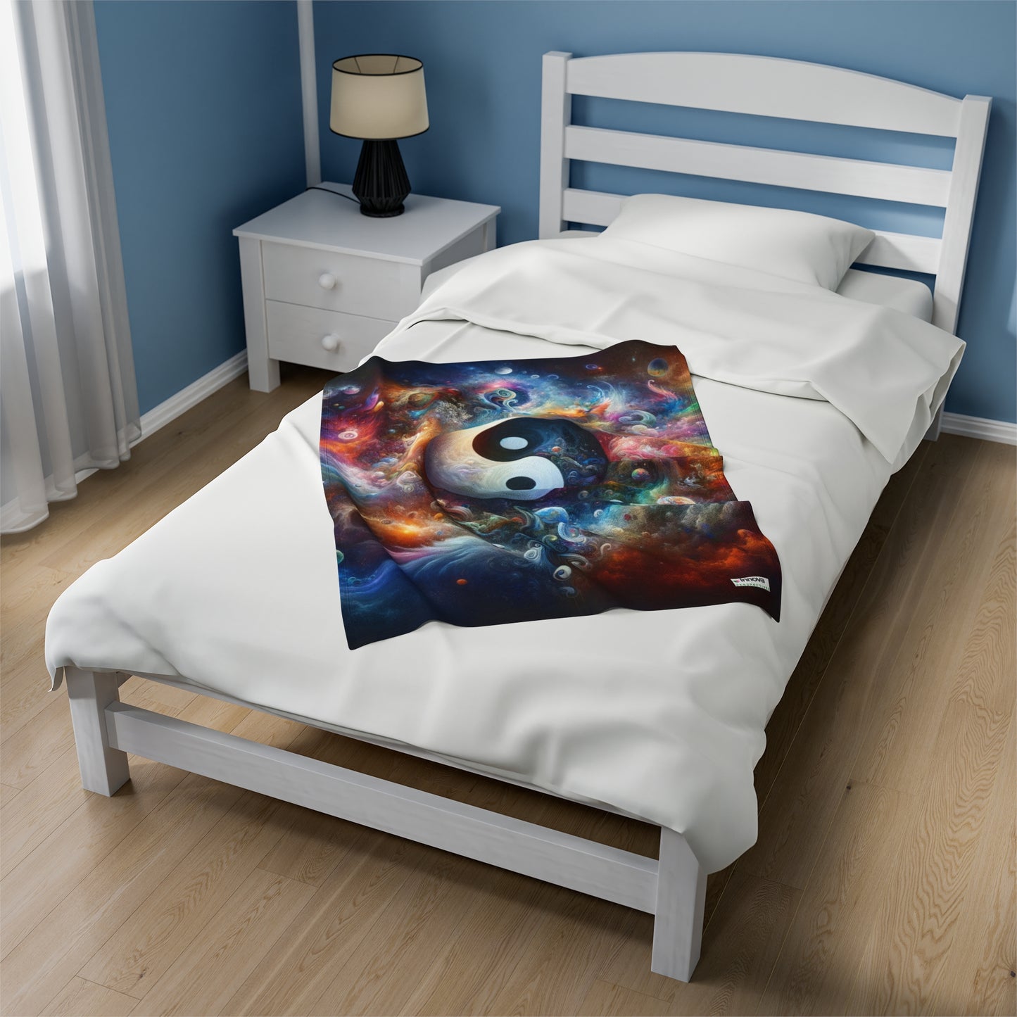 Yin and yang design Velveteen Plush Blanket