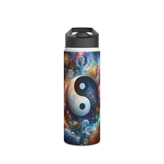 Yin and yang design Stainless Steel Water Bottle, Standard Lid