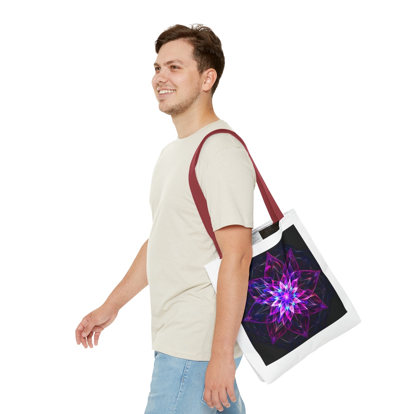 Flower of Life design Tote Bag