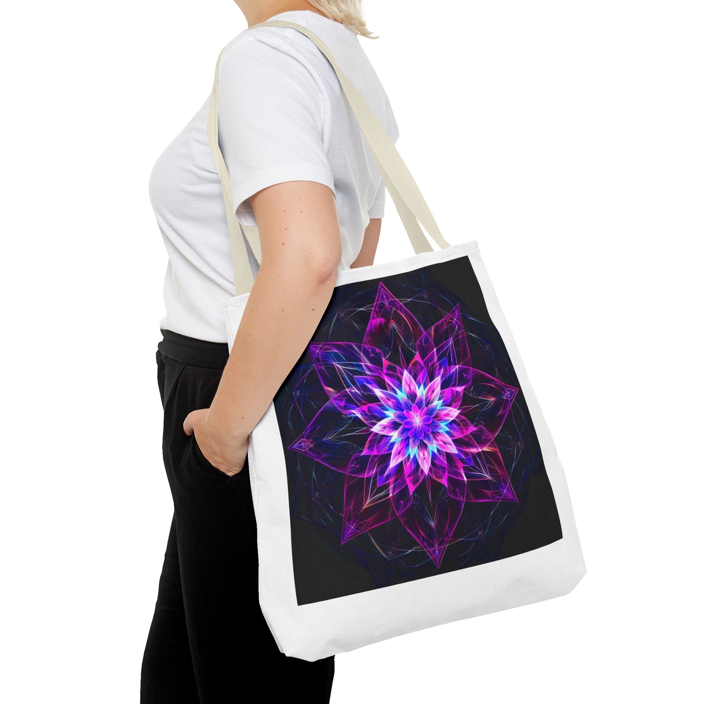 Flower of Life design Tote Bag