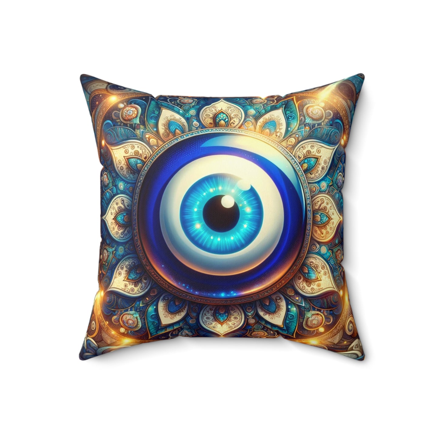 Nazar Boncuk design Spun Polyester Square Pillow