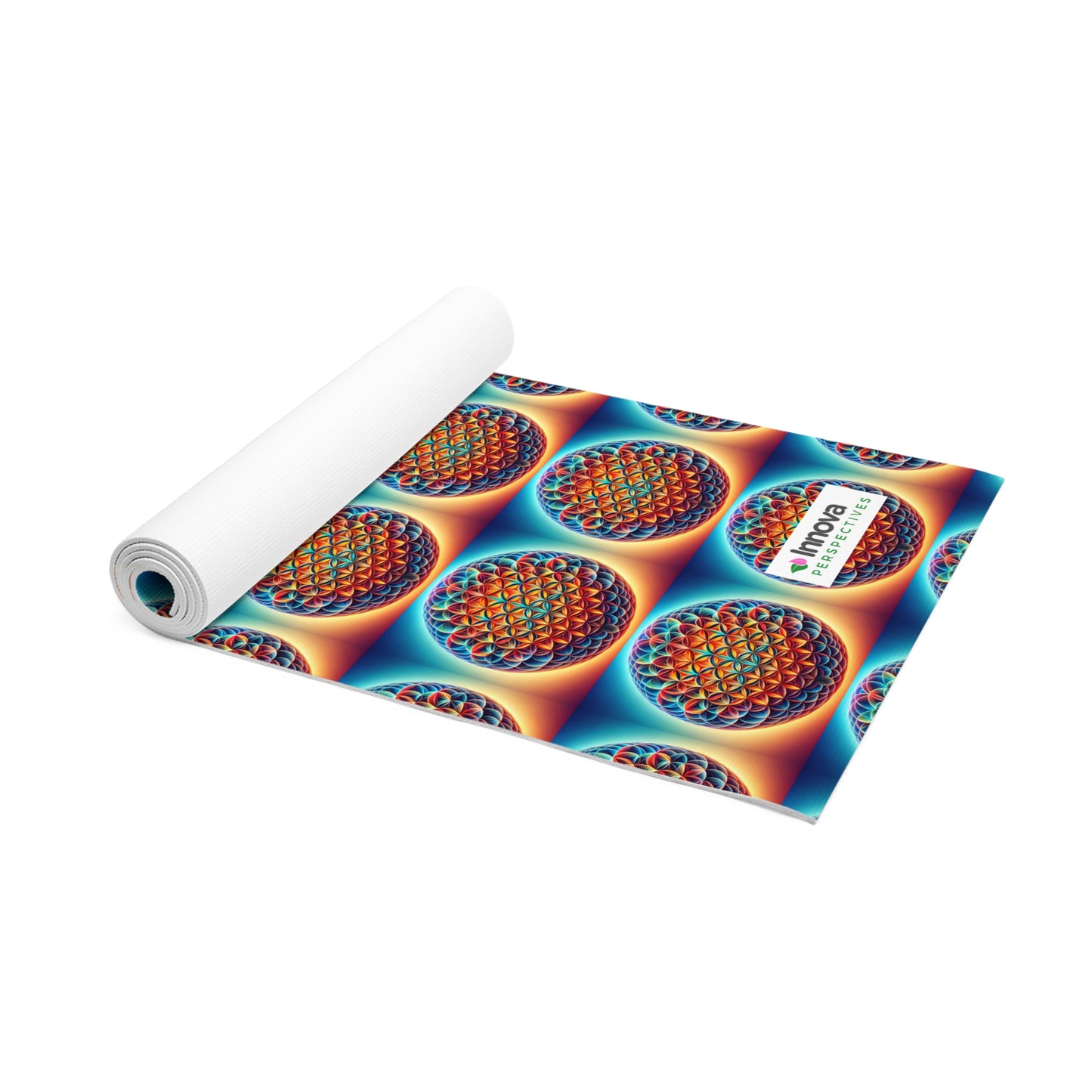 -Foam Yoga Mat Flower of Life Design: Ultimate Comfort & Grip